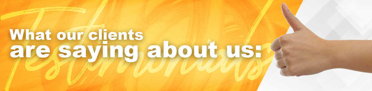 Customer Testimonials Customer Testimonials