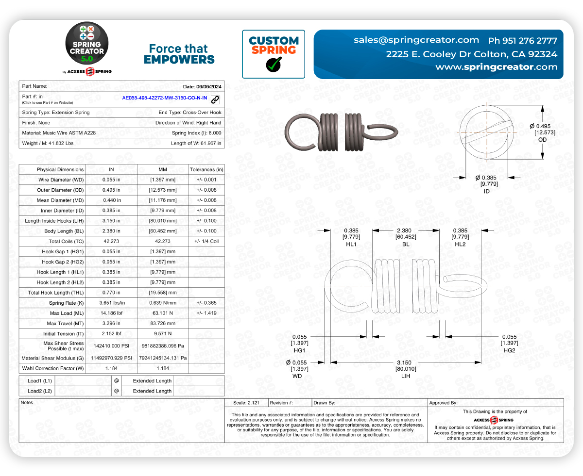 Spring Creator Ideal Extension Spring Blueprint Spring Creator Ideal Extension Spring Blueprint