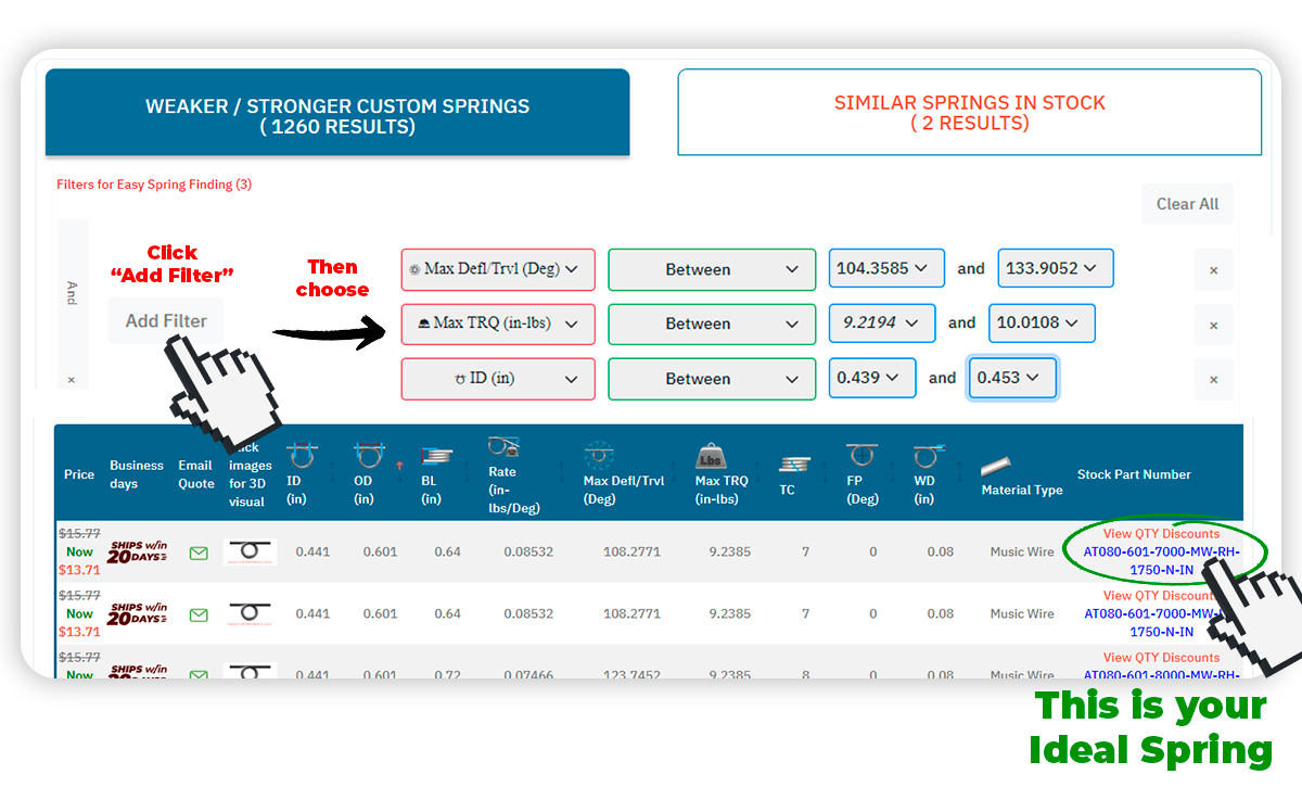 Spring Creator Ideal Torsion Spring Filter Section 1 Spring Creator Ideal Torsion Spring Filter Section 1
